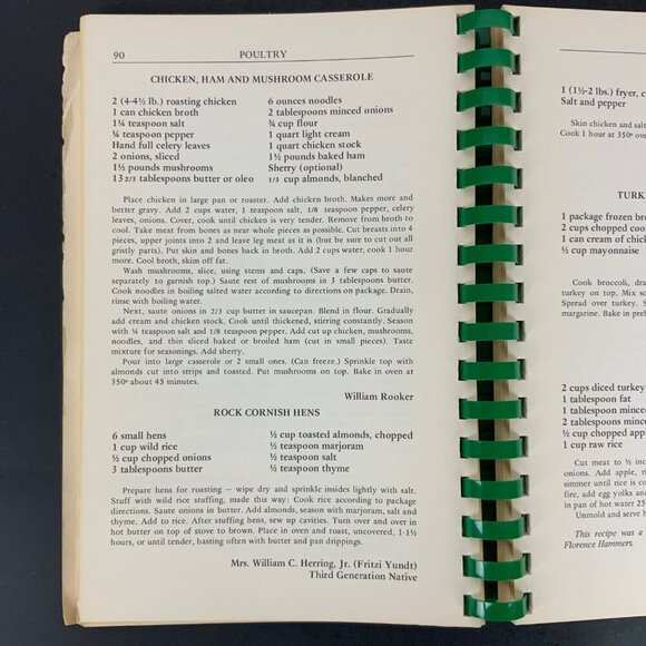 Atlanta Natives Favorite Recipes Spiral-Bound Cookbook 1980 Georgia USA Vintage - Picture 12 of 16